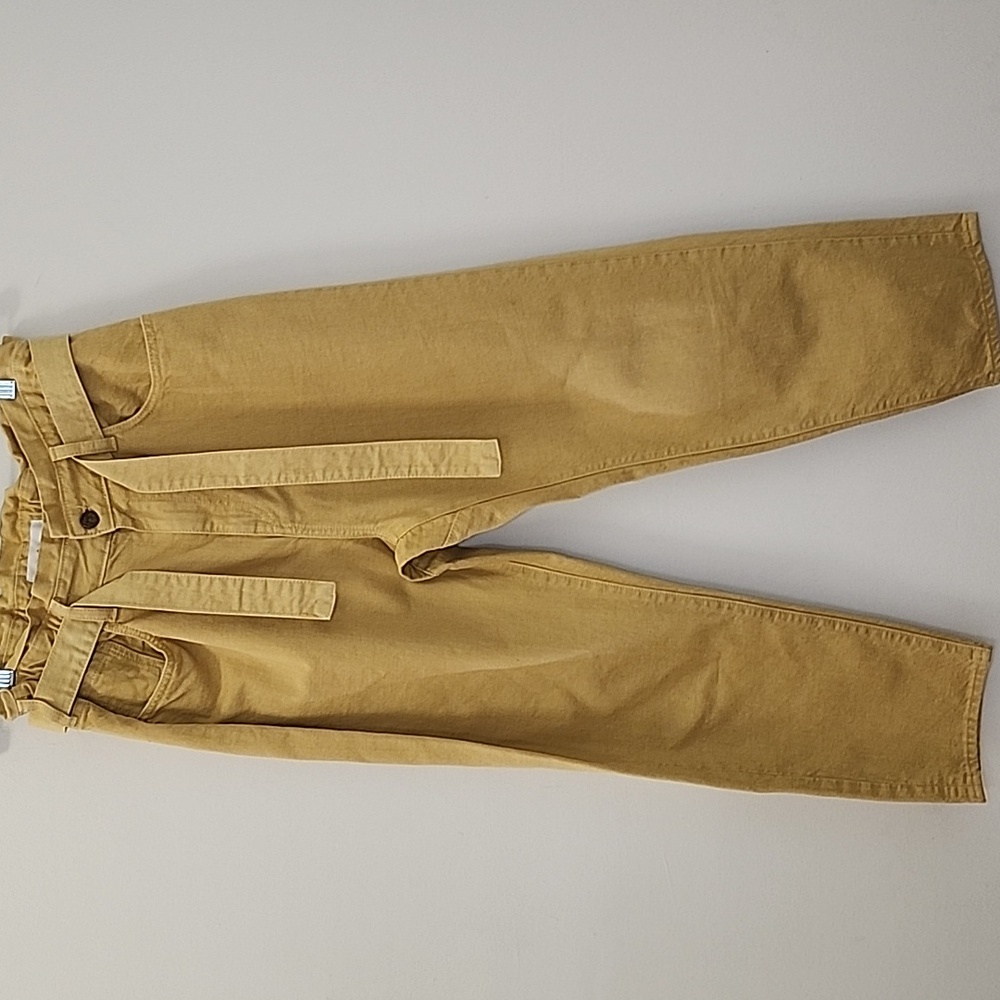 Ba&sh Paperbag Lady pants Jalia yellow buttery Size 2 - Picture 5 of 16